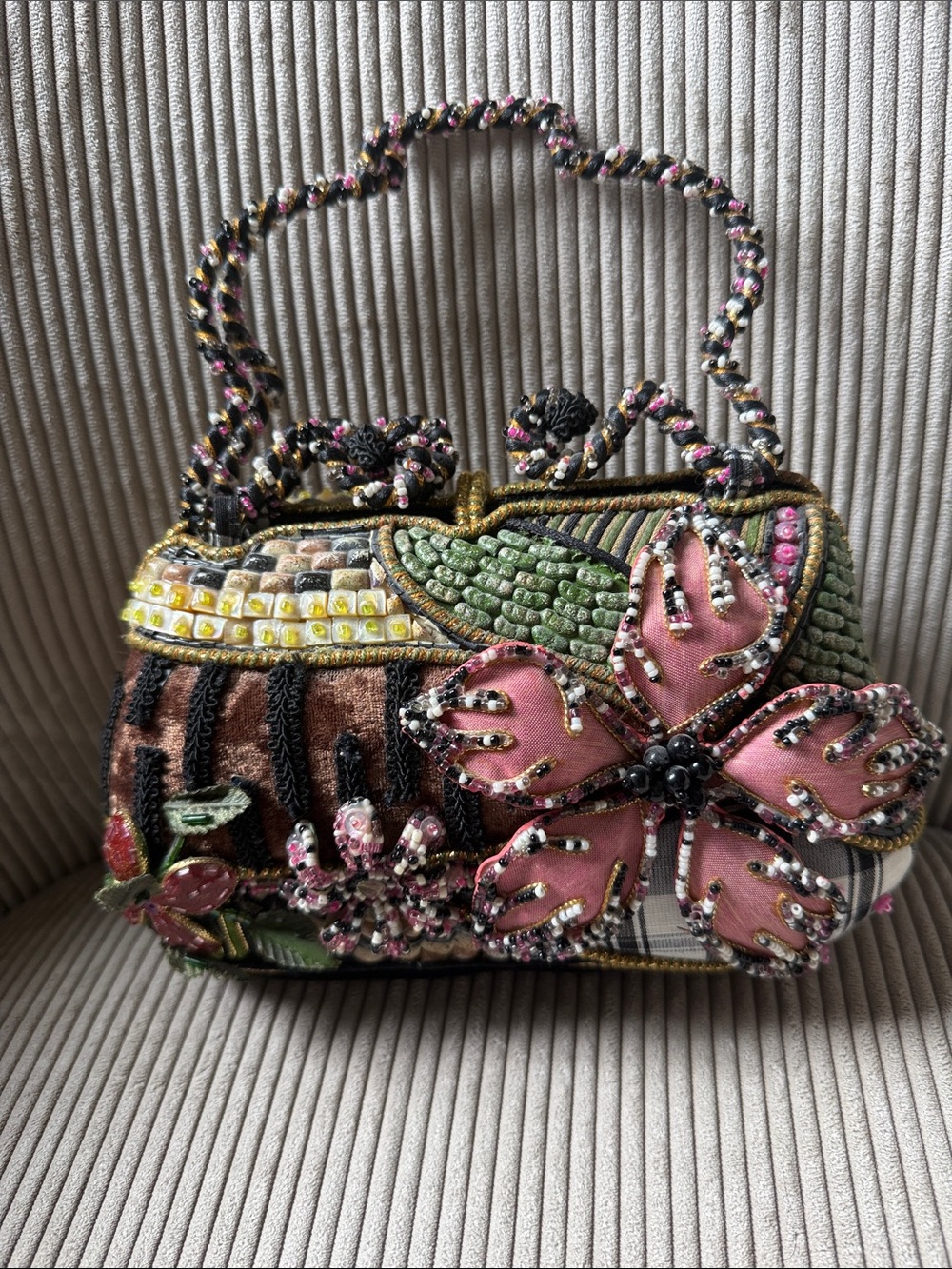 Mary Frances Floral Design Bag